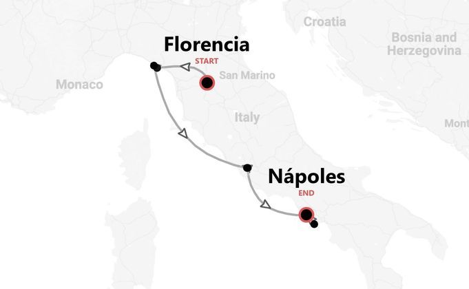 Italia en tren: de Florencia a Nápoles pasando por Cinque Terre