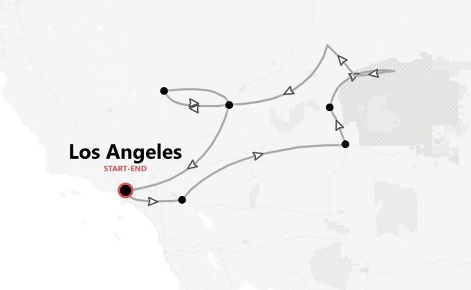 Far West 360°: Los Angeles, Las Vegas e i grandi parchi americani