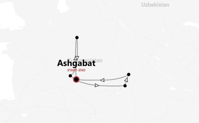 Turkmenistan: Ashgabat, Porta dell’Inferno e Via della Seta