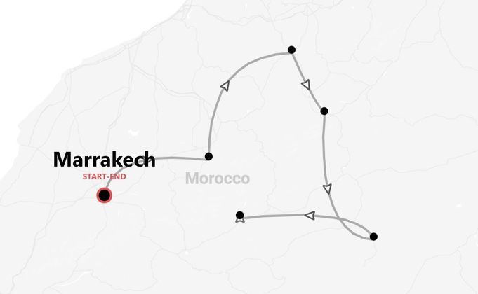 Marocco centrale in moto: dall'Atlas al deserto di Merzouga