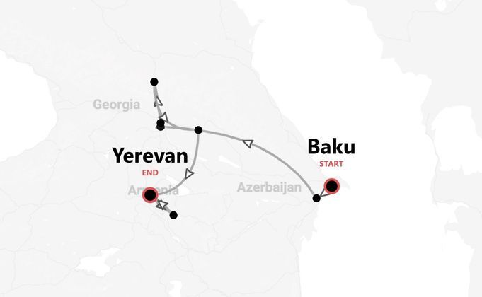 Caucaso: Armenia, Georgia e Azerbaigian