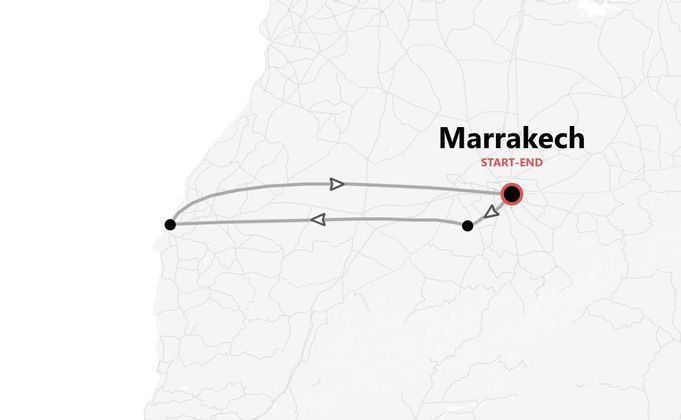 Maroc Express : Marrakech, Essaouira et le désert