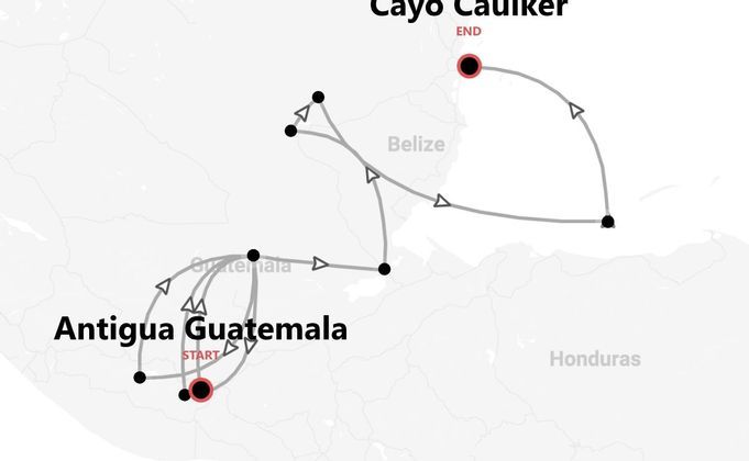 Guatemala and Belize: Volcanoes, Ruins, and Caribbean Vibes