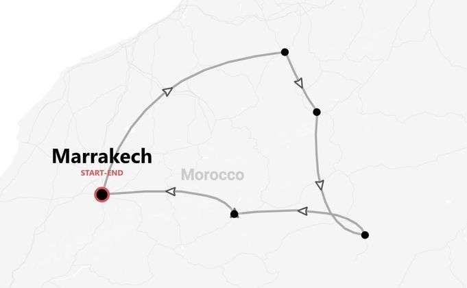 Marocco centrale in moto: dall'Atlas al deserto di Merzouga