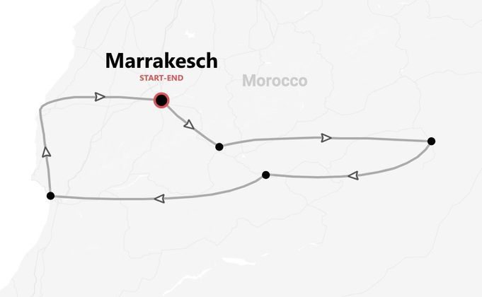 Marokko 360°: Marrakesch, Essaouira und die Sahara
