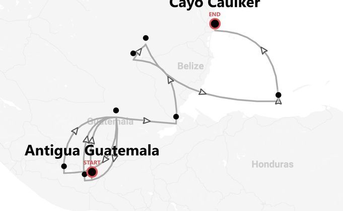 Guatemala and Belize: Volcanoes, Ruins, and Caribbean Vibes