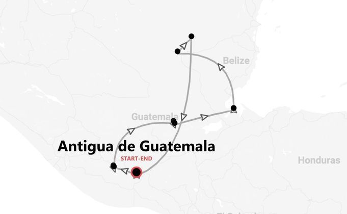 Guatemala: Antigua, lago Atitlán, Semuc Champey y Tikal