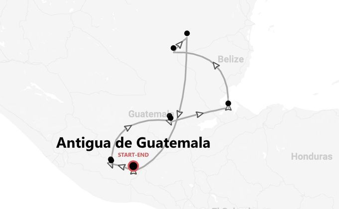 Guatemala: Antigua, lago Atitlán, Semuc Champey y Tikal