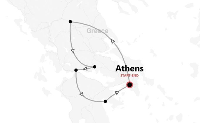 Greece 360°: Athens, Meteora & the Peloponnese Coast