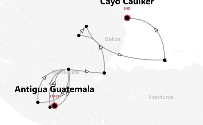 Guatemala and Belize: Volcanoes, Ruins, and Caribbean Vibes