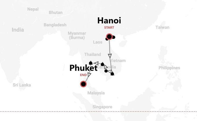 Vietnam, Cambodia and Thailand: Indochina adventure