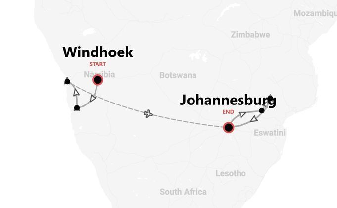 Namibia & Südafrika Expedition: Sossusvlei, Kruger & unvergessliche Abenteuer