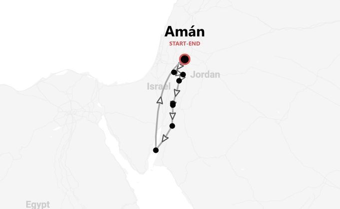 Jordania 360°: entre Petra & el desierto de Wadi Rum
