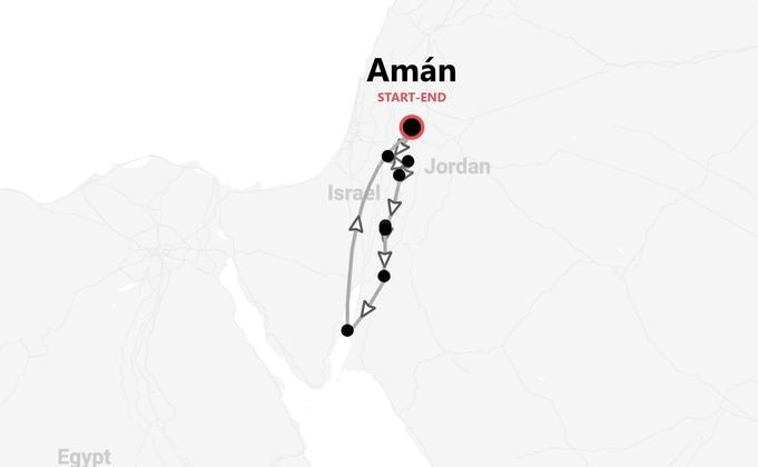 Jordania 360°: entre Petra & el desierto de Wadi Rum