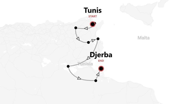 Tunesien 360°: Ruinen, Wüste & Mittelmeer