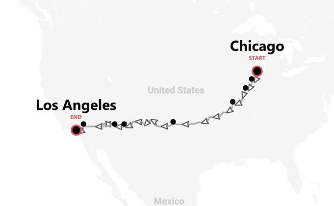 États-Unis : Road Trip sur la route 66 de Chicago à Los Angeles
