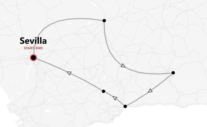 Andalusien 360°: Sevilla, Malaga, Cordoba und Granada