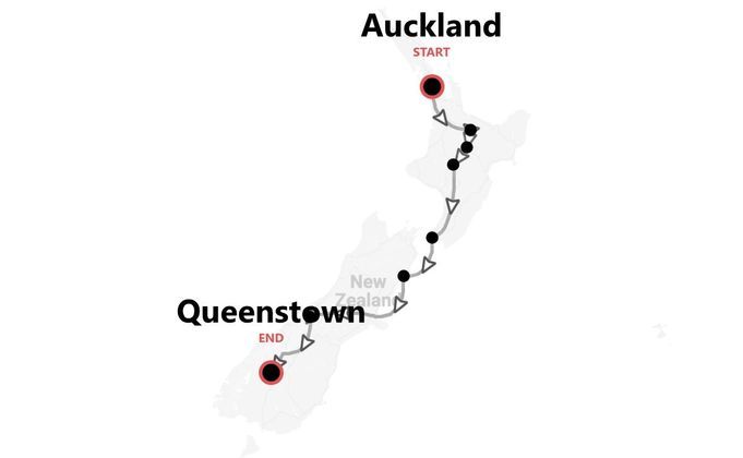 Neuseeland 360°: von Auckland nach Queenstown