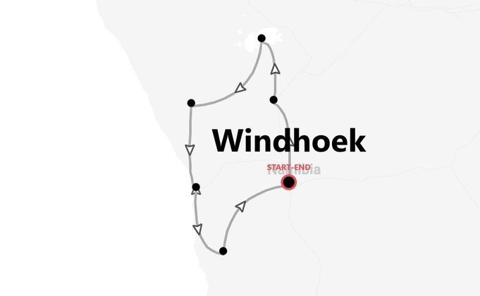 Namibia 360°: safari, dune e paesaggi spettacolari