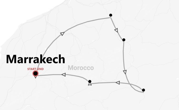 Marocco centrale in moto: dall'Atlas al deserto di Merzouga
