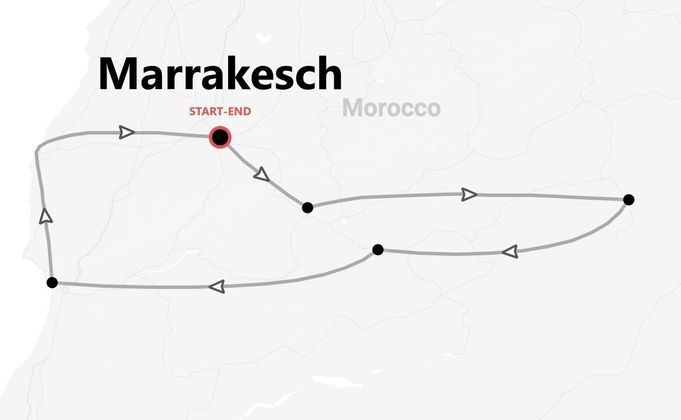 Marokko 360°: Marrakesch, Essaouira und die Sahara
