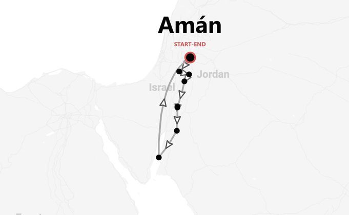 Jordania 360°: entre Petra & el desierto de Wadi Rum