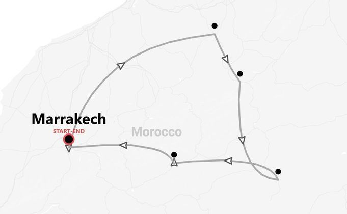 Marocco centrale in moto: dall'Atlas al deserto di Merzouga