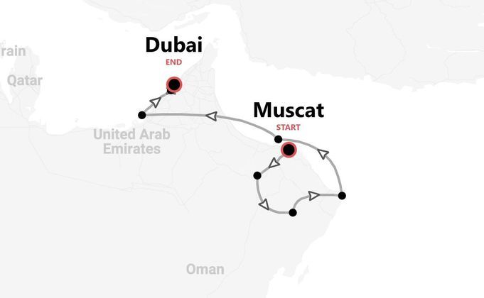 Emirati Arabi Uniti e Oman: tra oasi, tesori naturali e deserti