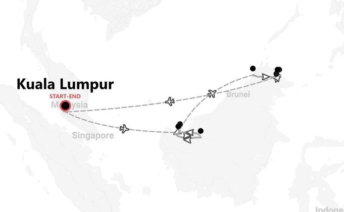 Malesia 360°: da Kuala Lumpur al Borneo