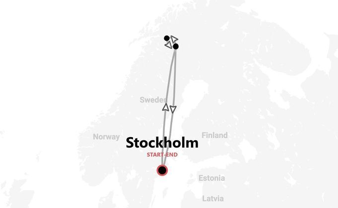 Schweden: Nordlichter in Kiruna
