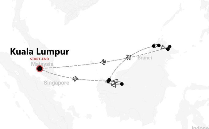 Malasia 360º: de Kuala Lumpur a Borneo