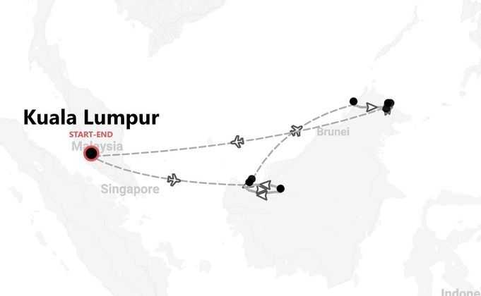 Malesia 360°: da Kuala Lumpur al Borneo