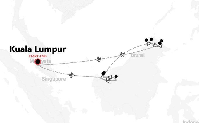 Malasia 360º: de Kuala Lumpur a Borneo
