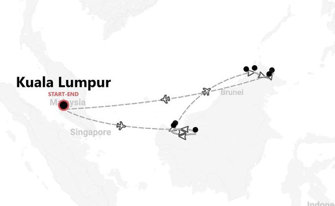 Malasia 360º: de Kuala Lumpur a Borneo