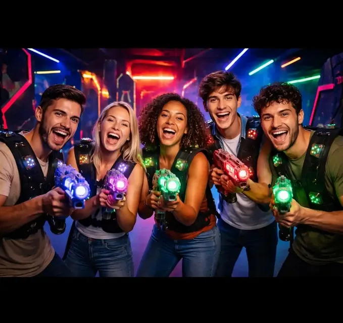 Laser game + Pizza 🍕 