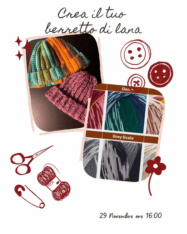 Evento di uncinetto: creazione berretto di lana