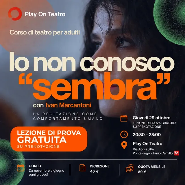 TRIBE | Lezione di Teatro – Io non conosco “sembra” 🎭 
