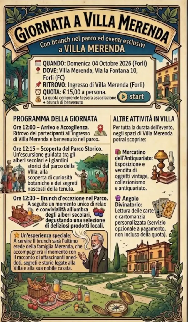 Autunno a Villa Merenda: Brunch, Storia e Magia 