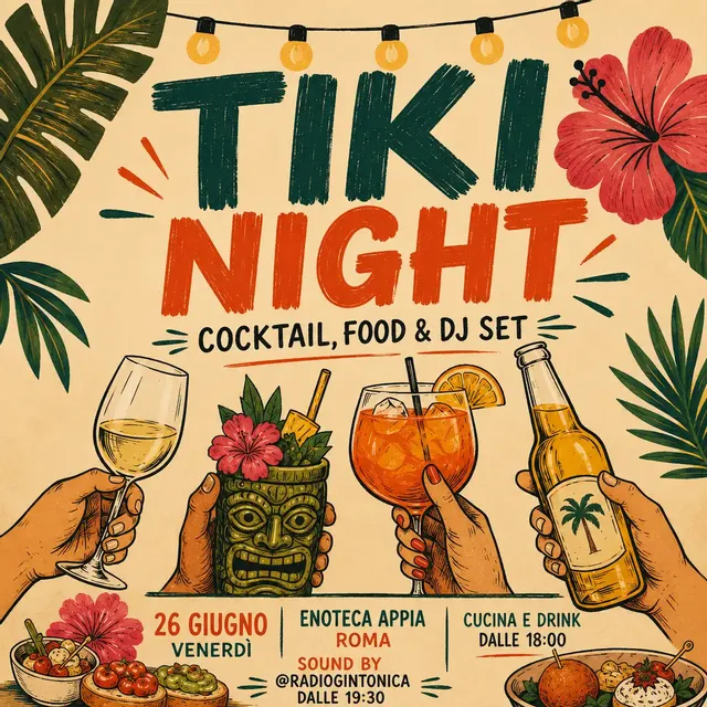 Tiki Night: Cocktail, Food & DJ Set