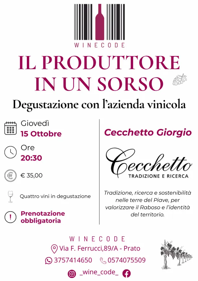 Il produttore in un sorso