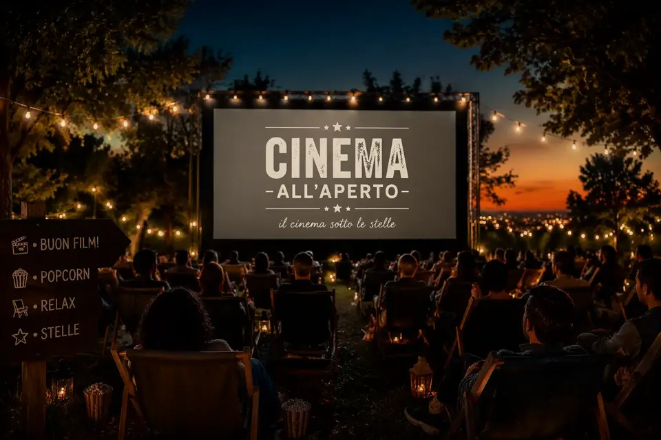 Cinema all'aperto sotto le stelle!