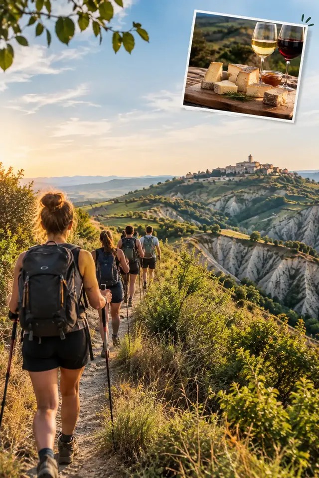 Trekking tra i calanchi e degustazione in fossa