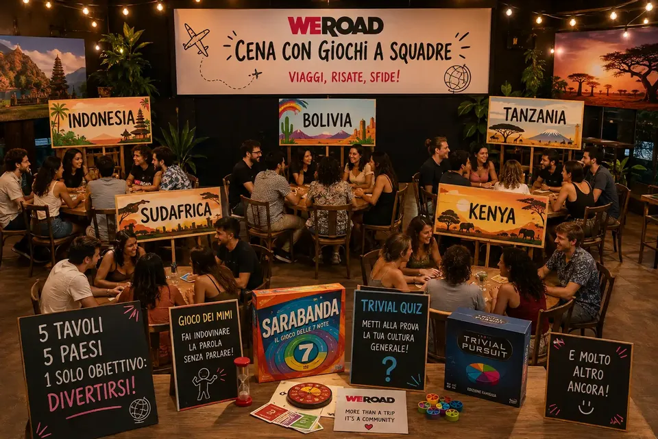 Cena con giochi a squadre 🥳