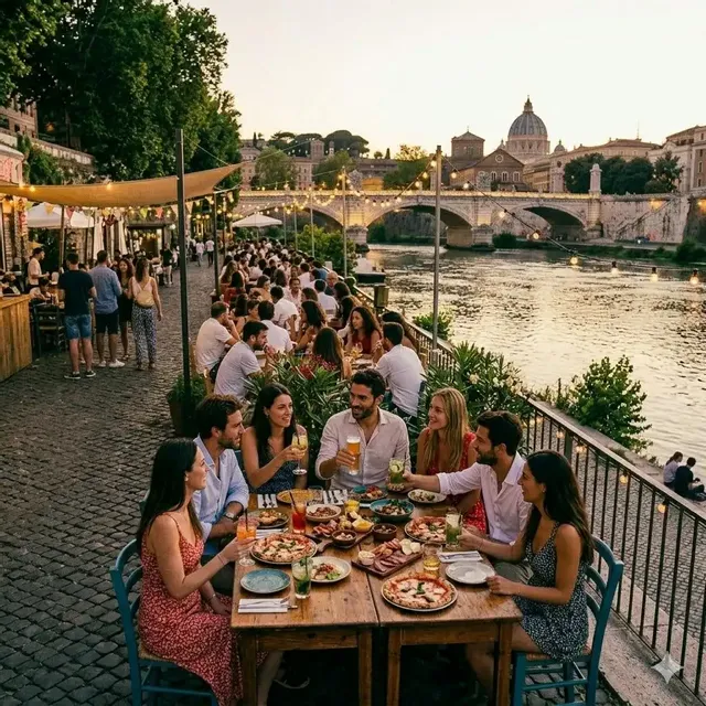 Trastevere Vibes: Aperitivo & Passeggiata sul Tevere