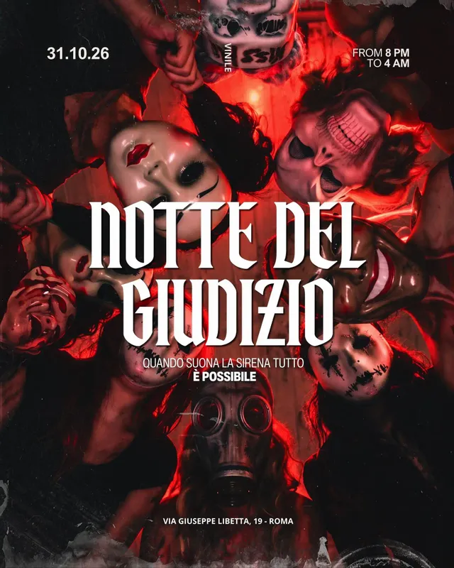 Notte del Giudizio -Halloween party -Rock'n'roll Live