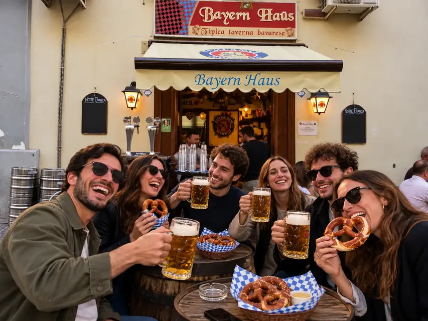 Aperitivo con birra al Vomero