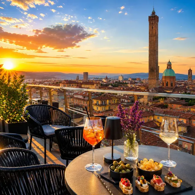 Aperitivo in Terrazza al Tramonto