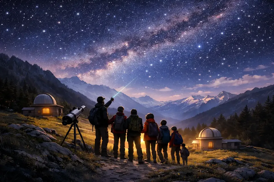 Camminata serale, Cena e Astronomia