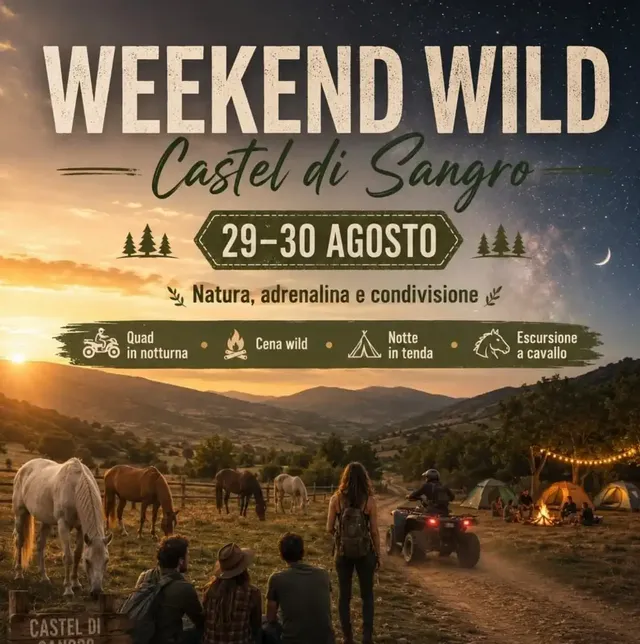 Wild Weekend: cavallo, quad e notte in tenda