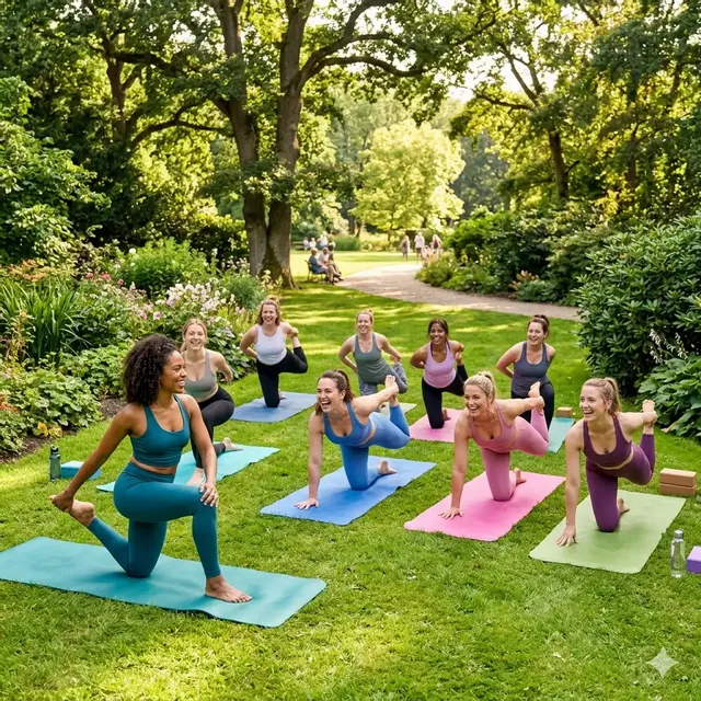 Pilates serale al parco e aperitivo